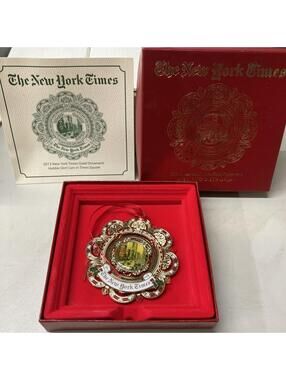 The New York Times 2013 Times Square Christmas Ornament NYC, Rare